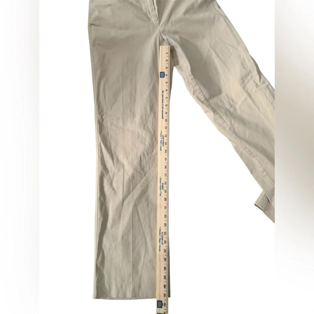 Talbots NWT Women’s Stretch Tan Pants – Classic Straight Leg size 8 - Picture 3 of 5
